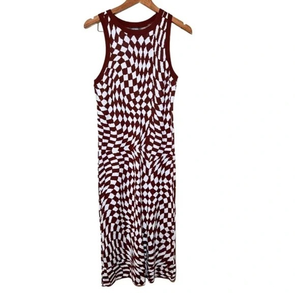 Wild Fable Red and White Halter Sheath Dress - Picture 4 of 7